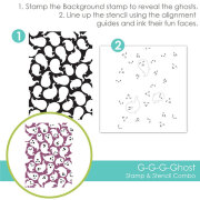テイラードエクスプレッション G-G-G-Ghost Stamp & Stencil Combo