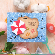 ワッフルフラワー Postage Collage Beach Days