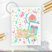 ワッフルフラワー Confetti Background