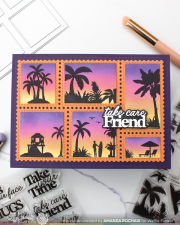 ワッフルフラワー Postage Collage Tropical Sunset