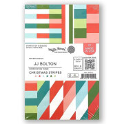 ワッフルフラワー ペーパーパッド - Christmas Stripes Paper Pad (5.5x8.5)